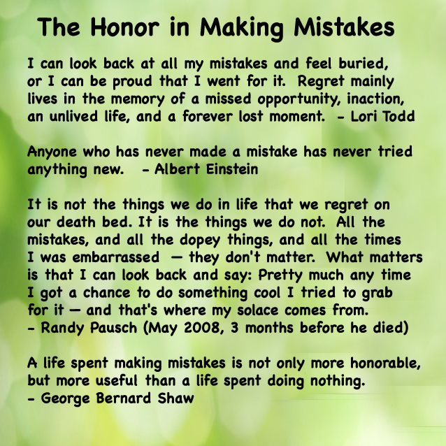 Dr. Lori Todd Looks at the Honor of Making Mistakes